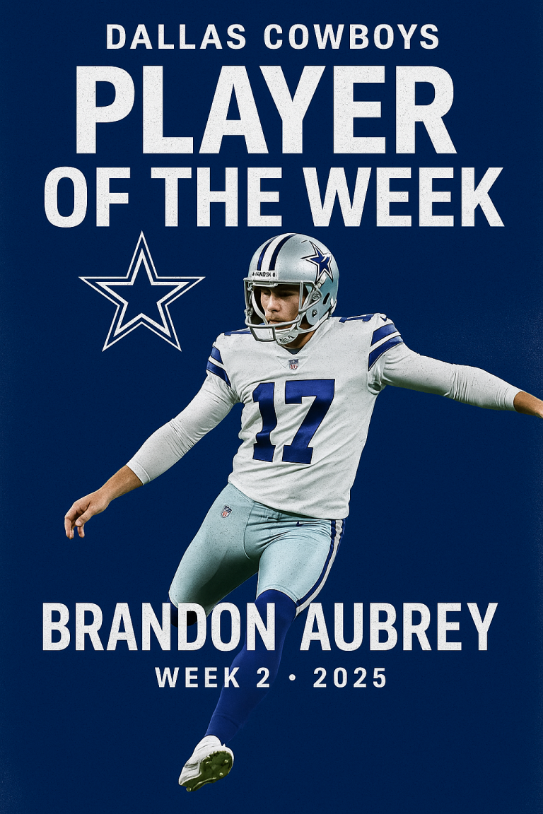 Cowboys Player of the Week: Brandon Aubrey